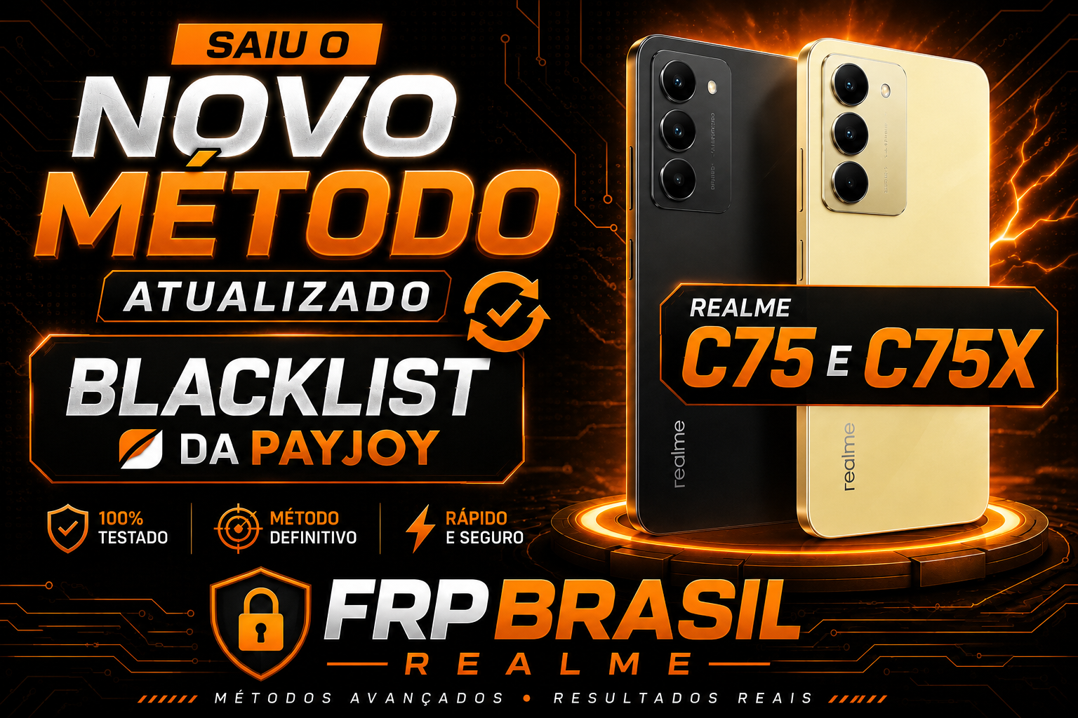 NOVO MÉTODO Realme C75 e C75X REMOVER BLACKLIST DA PAY JOY – FRP BRASIL 🔥