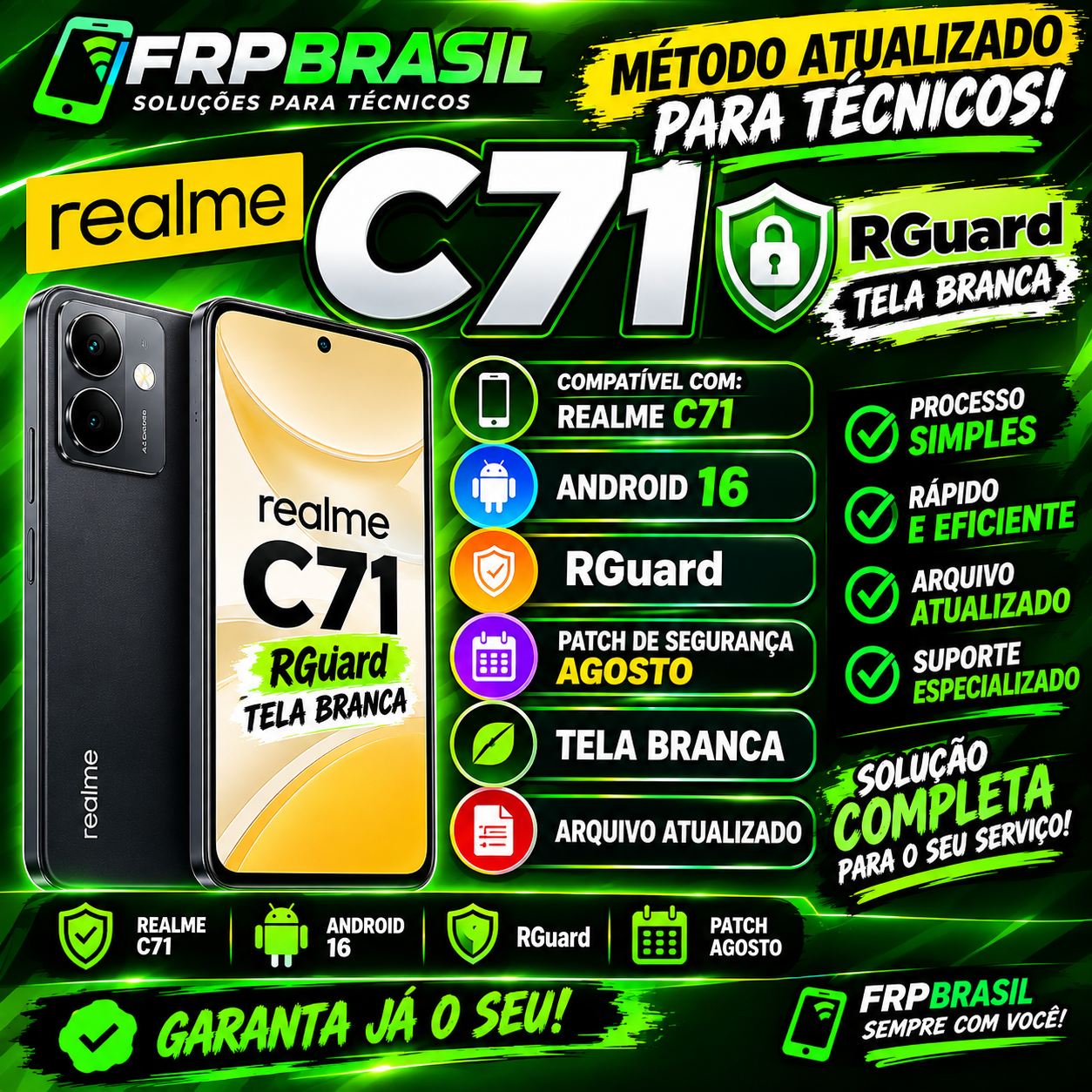 📂 Arquivos para Rguard Realme C71 ATUALIZADO Android 16 SEM DOWNGRADE✅   🔥 AGOSTO