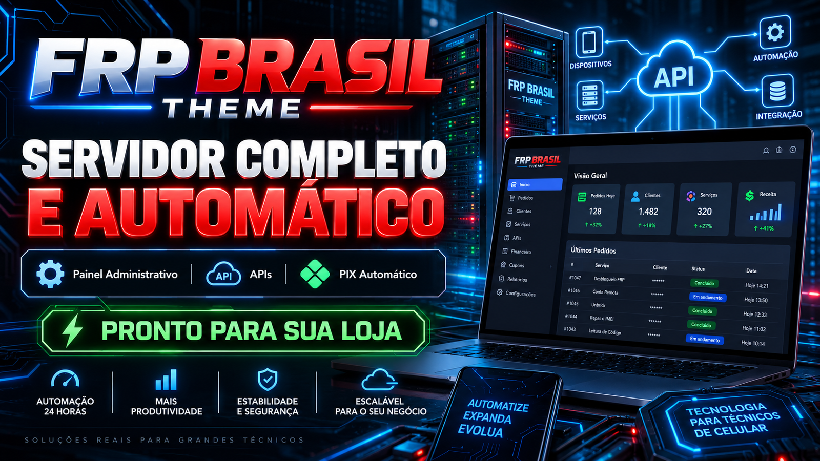 FRP BRASIL THEME —Ativação Vitalícia -  SEU SERVIDOR COMPLETO SEGURO E AUTOMÁTICO  🔥